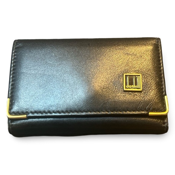 Dunhill leather key card holder coin pouch Very good condition 3.75x2.5 - Picture 1 of 10